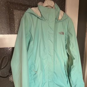 Light spring North face rain jacket